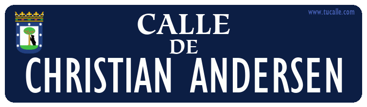 cartel_de_calle-de-CHRISTIAN ANDERSEN_en_madrid_antiguo